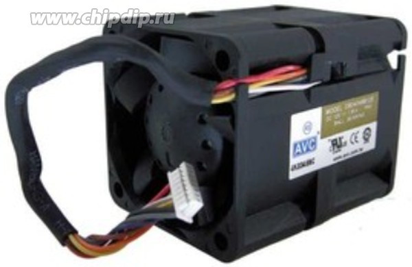 Вентилятор AVC DB04048B12S сдвоенный 8 проводов , 6 pin + 40x48 12V 1.9A