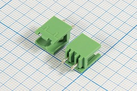 Клеммник наборный, 2 контакта, шаг 5,08мм, на плату, 2EDGV5,08-02P-14-00; №1759 клеммн наборный \\2P5,08\плат\\ 2EDGV5,08-02P-14-00