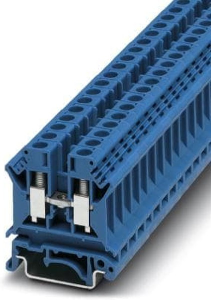 3004977, UK 6 N BU Series Blue Feed Through Terminal Block, 0.2 6mm², Single-Level, Screw Termination 3004977, UK 6 N BU Series Blue Feed Through Terminal Block, 0.2 6mm², Single-Level, Screw Termination