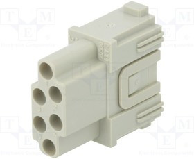 CX06CF, Разъем: HDC, модуль, "мама", MIXO, PIN: 6, без контактов, 16А