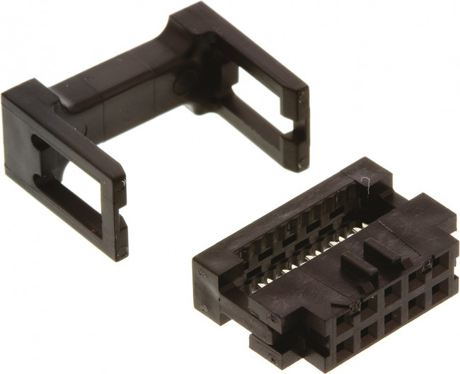 89361-710SLF, 10-Way IDC Connector Socket for Cable Mount, 2-Row