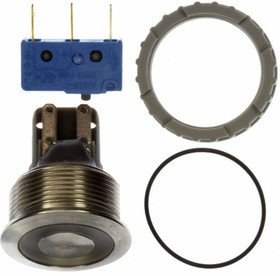 1241.6664.1112000, Pushbutton Switches 30mm 100mA 030VDC GN