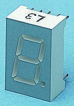 SA05-11CGKWA, SA05-11CGKWA 7-Segment LED Display, CA Green 34 mcd RH DP 12.7mm