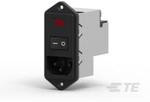 PM0S0DS6B, Power Entry Module Filtered M 3 POS (115VAC/230)VACVAC 6A Switch/Fuse/Voltage Selector ST 1 Port