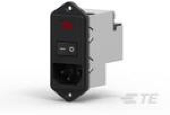 PM0S0DS6B, Power Entry Module Filtered M 3 POS (115VAC/230)VACVAC 6A Switch/Fuse/Voltage Selector ST 1 Port