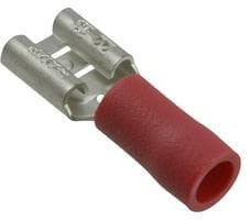 9-160483-5, PIDG Quick Disconnect Terminal 16-22AWG Phosphor Bronze Red RCP 21.38mm Tin Loose