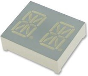PDC54-11SYKWA, PDC54-11SYKWA 2 Digit 14-Segment LED Display, CC Yellow 87 mcd RH DP 13.8mm