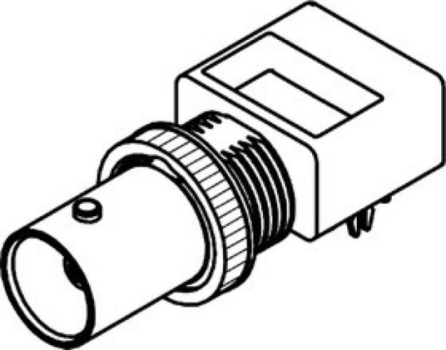 73171-0700, BNC Series, jack PCB Mount BNC Connector, 75, Through Hole Termination, Right Angle Body 73171-0700, BNC Series, jack PCB Mount BNC Connector, 75, Through Hole Termination, Right Angle Body