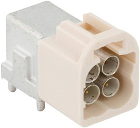 FM4-NBRP-PCB-1, RF Connectors / Coaxial Connectors FAKRA RA PCB-PLG T/H KEYCODE B FM4-NBRP-PCB-1, RF Connectors / Coaxial Connectors FAKRA RA PCB-PLG T/H KEYCODE B