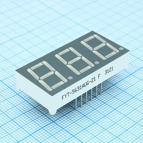 FYT-5631AUG-21, 14.2mm OK Зелёный 30-80mcd