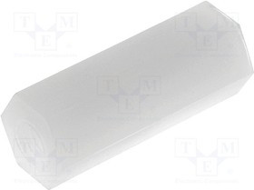 HP-15, Дистанцирующая стойка с резьбой, шестигранная, полиамид, M3