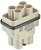 09120062666, Heavy Duty Power Connectors Han Q 4/2 Male Insert AS