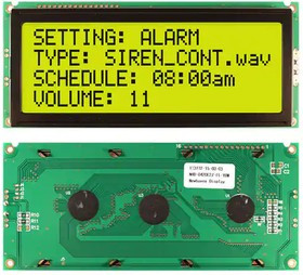 NHD-0420E2Z-FL-YBW, LCD Character Display Modules &amp; Accessories STN- Y/G Transfl 146.0 x 62.5