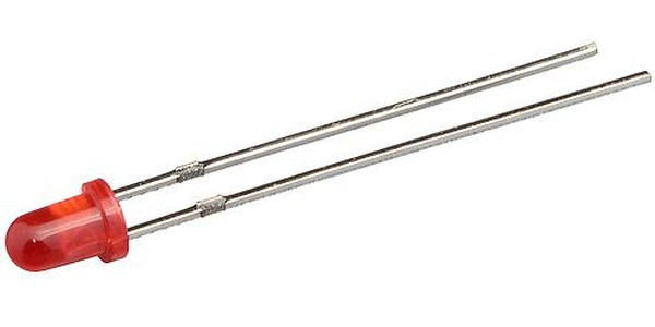 FYL-3014ED1A, Светодиод 3мм/красный/ 625нм/50мкд/40°