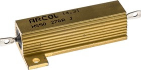 HS50 270R J, Wirewound Resistor 50W, 270Ohm, 5%