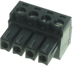 1839636, Pluggable Terminal Blocks 4 Pos 3.81mm pitch Plug 28-16 AWG Screw