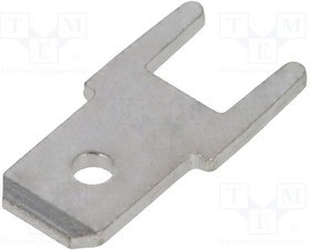 382508.28, Наконечник: плоский, 4,8мм, 0,5мм, THT, бронза, луженые, прямой