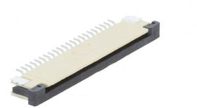 DS1020-07-22VBT1A-R, (FPC-22), FPC разъем для шлейфа на плату, поверхностный монтаж 22pin, шаг 1.00мм (контакты сверху)