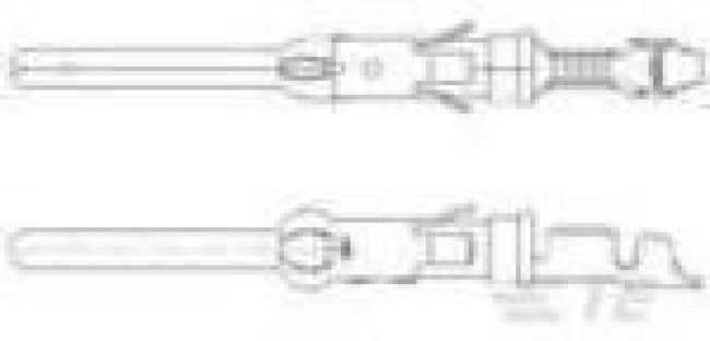 1-163085-1, Contact PIN 16 Size Crimp ST Cable Mount 20-24AWG T/R
