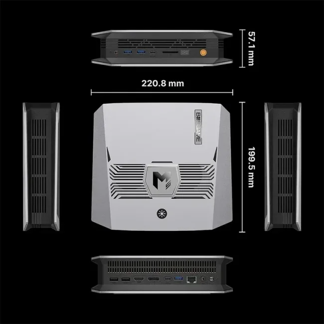 Мини-ПК BOSGAME M5 Ryzen AI Max+ 395, 128 ГБ, SSD 2 ТБ, Radeon 8060S, Windows 11 Pro — фото 5 Мини-ПК BOSGAME M5 Ryzen AI Max+ 395, 128 ГБ, SSD 2 ТБ, Radeon 8060S, Windows 11 Pro