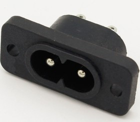 IEC 320 C8 разъем питания "штекер", на корпус