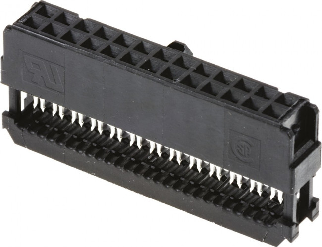 1658621-6, Вилка, IDC, "мама", PIN: 26, IDC, на шлейф, 1,27мм, позолота 1658621-6, Вилка, IDC, "мама", PIN: 26, IDC, на шлейф, 1,27мм, позолота