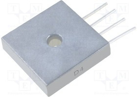 KBPC2506I-DIO, Диодный мост: однофазный, Urmax: 600В, If: 25А, Ifsm: 270А, KBPC, THT