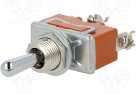 T115GSULCSAFJ, Переключатель: тумблер, Пол: 3, SP3T, (ON)-OFF-(ON), 15A/250ВAC
