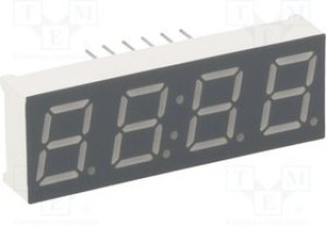 KW4-391CGA, Дисплей: LED, 7-сегментный, 9,9мм, 0,39", II.зн: 4, желто-зеленый