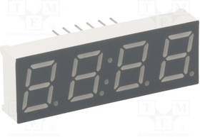 KW4-391CGA, Дисплей: LED, 7-сегментный, 9,9мм, 0,39", II.зн: 4, желто-зеленый