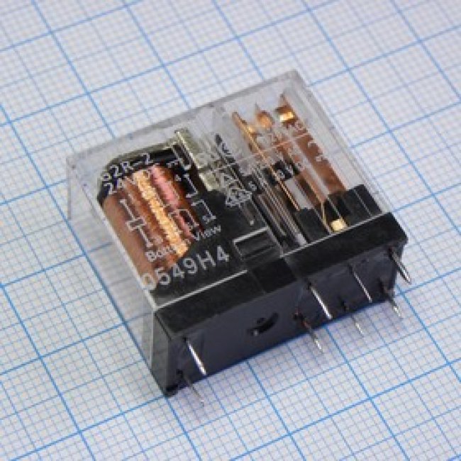 G2R-2-24DC, Универсальное реле, серия G2R, силовое, без защелки, DPDT, 24В DC, 5А G2R-2-24DC, Универсальное реле, серия G2R, силовое, без защелки, DPDT, 24В DC, 5А