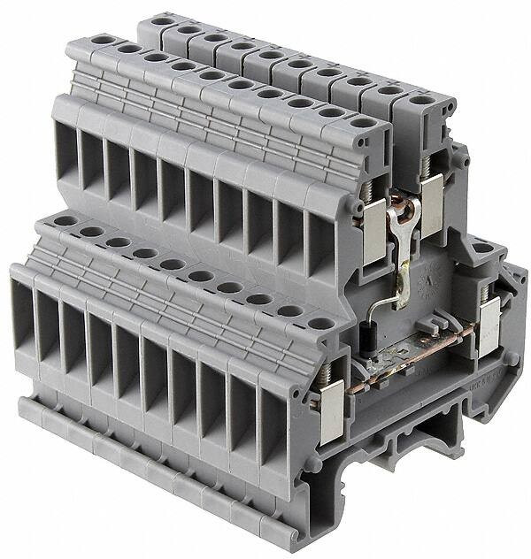 2791016, (UKK 5-DIO/O-U) 2-уровневая клемма с диодом 1N 4007, 0,2 - 4 мм2, серая