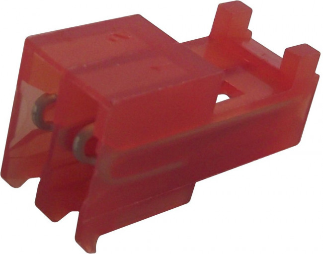 3-643813-2, Headers &amp; Wire Housings 2P 22AWG TIN CLSD WITH TAB W/RED STRPE