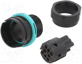 THB.406.C8A, Разъем: питания AC, зажим под винт, "мама", TH406, 0,5-1мм2, 400В