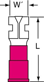 71F-187-20-P, Terminals 22-18 .187 FML DISC