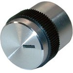 41005-1, D16мм, отв. 4мм, Ручка металлическая (пластмассовая вставка)