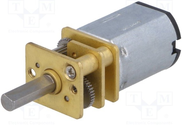 FIT0302, Двигатель DC, с редуктором, 6ВDC, 30 1, Двусторон.вал нет, 100мА