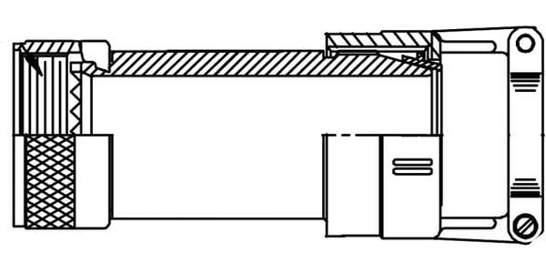 M85049/1821W04A, EMI/RFI Environmental Backshell 180° 21 Shell Size Olive Drab Cadmium Over Electroless Nickel M85049/1821W04A, EMI/RFI Environmental Backshell 180° 21 Shell Size Olive Drab Cadmium Over Electroless Nickel