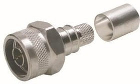 EZ-400-NMH-PL-X, RF Connectors / Coaxial Connectors N-Male (plug) crimp for LMR-400-LLPL/non-solder pin; hex/knurl nut, no braid trim EZ-400-NMH-PL-X, RF Connectors / Coaxial Connectors N-Male (plug) crimp for LMR-400-LLPL/non-solder pin; hex/knurl nut, no braid trim