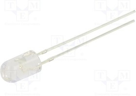 OSG5DA5E31B-12V, LED; 5mm; green; 3000?4200mcd; 30°; Front: convex; 12V; Pitch: 2.54mm