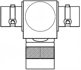 BN153, RF Adapters - Tee TRS 'T' ADPTR 3-lug