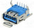 LUSB-3193-00, Гнездо, USB A, THT, угловой 90°, USB 3.0, позолота, с защелкой