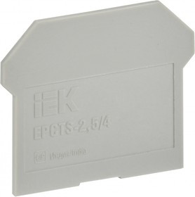 IEK Заглушка для CTS 2,5/4мм2 серая