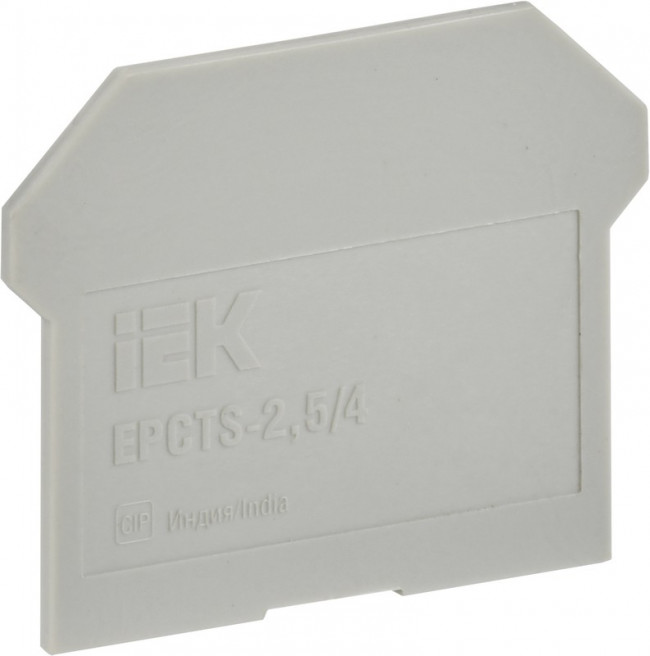 IEK Заглушка для CTS 2,5/4мм2 серая