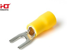 084-04-19, Наконечники НВИ 5.5-4 вилка 4-6мм желтый (уп./100 шт) HLT