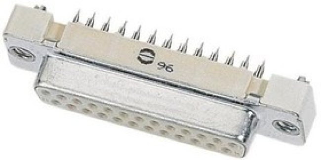 09663546515, D-Sub Standard Connectors DSUB SV FEM5,7 PR-IN 25P AU2 GP M3