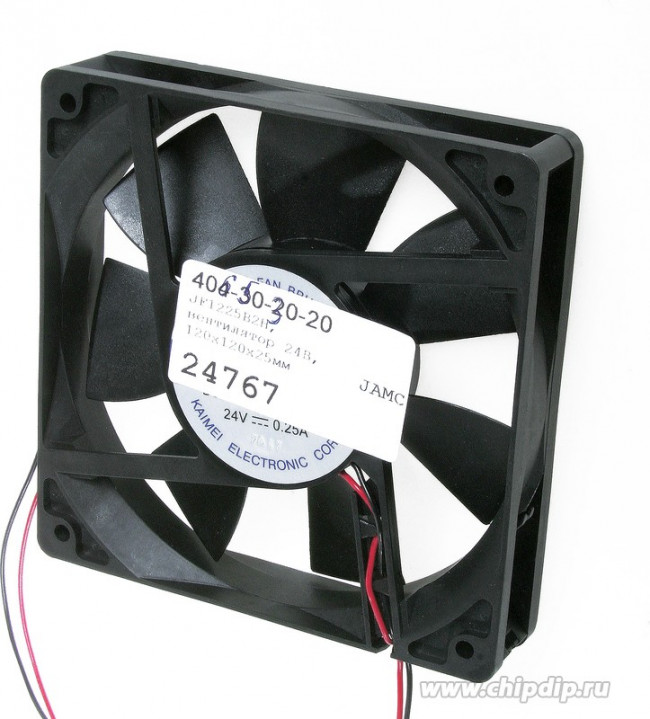 JF1225B2H-C-R, (120*120*25 24V разъем), Вентилятор 24В DC, 2400об/мин, 136,1м3/час, 120x120x25мм, 39.5дБ, подшипник качения JF1225B2H-C-R, (120*120*25 24V разъем), Вентилятор 24В DC, 2400об/мин, 136,1м3/час, 120x120x25мм, 39.5дБ, подшипник качения