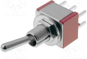 IC2301T1B1M2QE, Переключатель: тумблер, Пол: 3, DP3T, ON-OFF-(ON), 5A/125ВAC