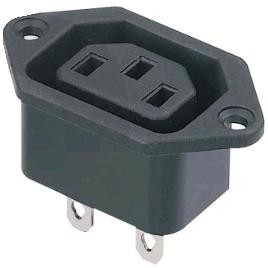 KLS1-AS-302-1, Разъем питания 250V AC 10A