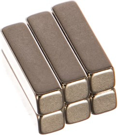 Неодимовый магнит прямоугольник 20х5х5 мм 6шт, 9-1272216-006